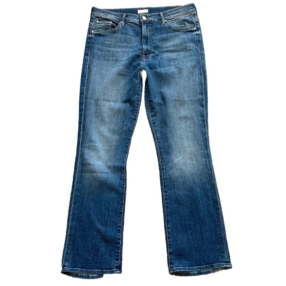 MOTHER THE INSIDER ANKLE JEANS ONE SMART COOKIE SIZE 32 TRENDY STYLISH CHIC